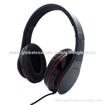 Folding DJ Headphones for PC Black, Customized Colors Welcomed